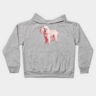 Cute poodle Kids Hoodie